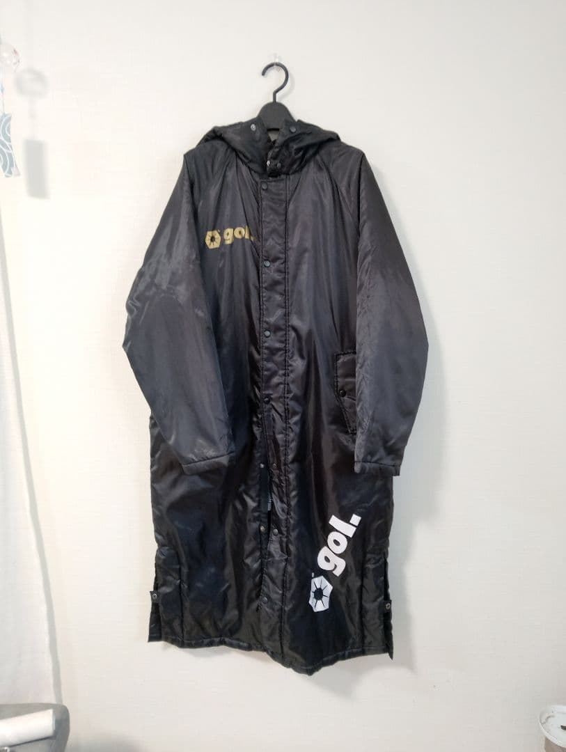 gol.deportes フード付きベンチコート 黒