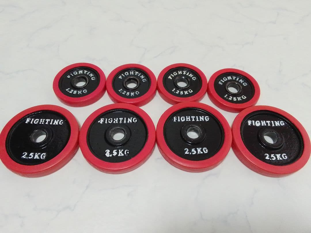 ファイティングロード ラバー付 ダンベル 合計約20kg 28mm径