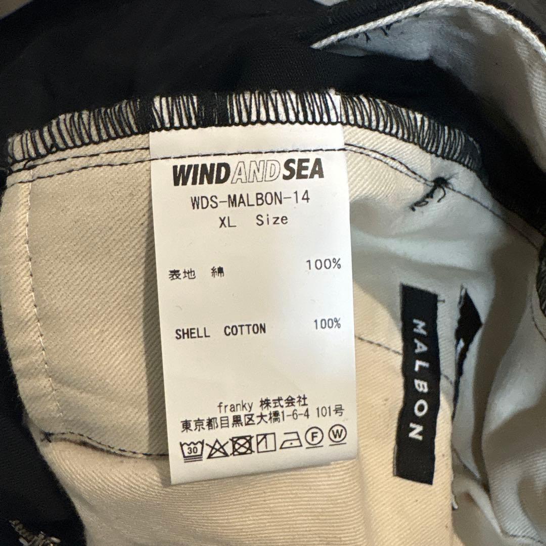 MALBON x WDS CHINO PANTS 黒　XL 試着のみ