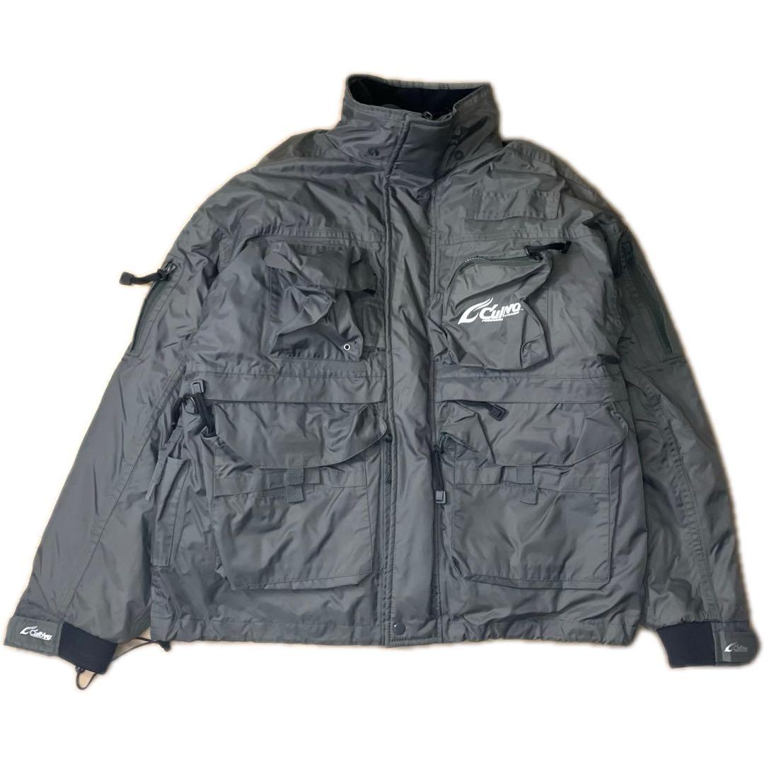 OWNER カルティバ フィッシングジャケット 2WAY 裏ボア付 グレー LL