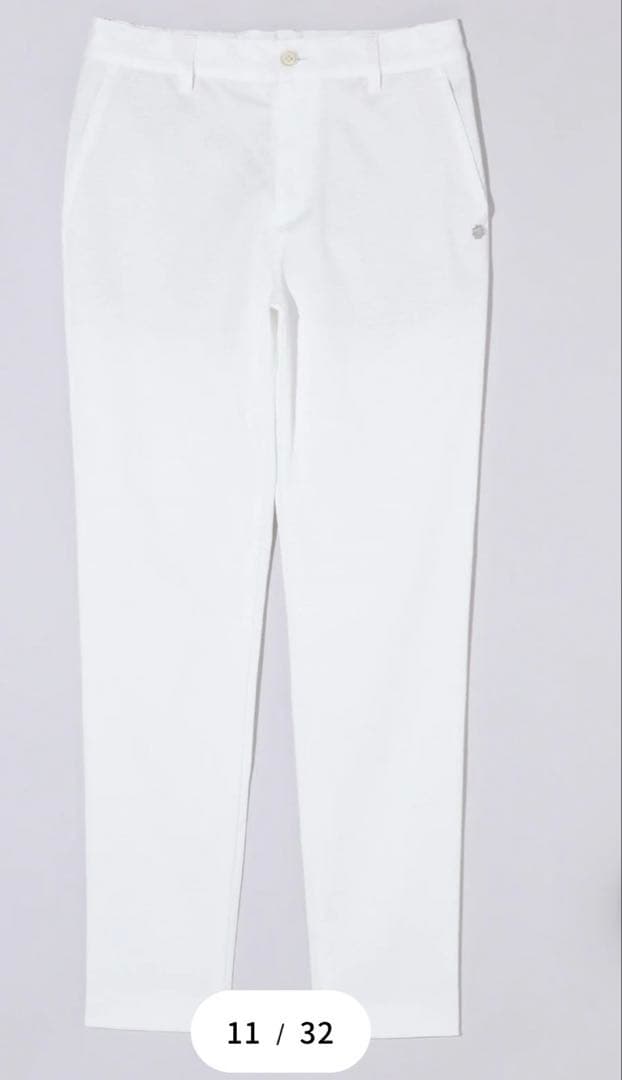St ANDREWS ドビーストレッチクロップドパンツ SS S 未使用 白