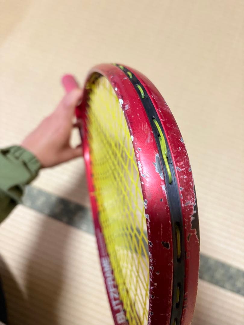 VOLTRAGE 7V 軟式テニスラケット 赤　クレナイ　紅　ボルトレイジ