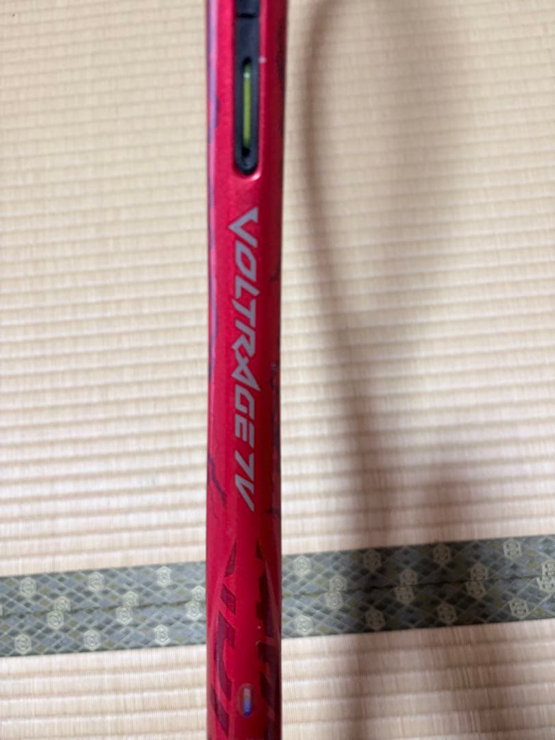 VOLTRAGE 7V 軟式テニスラケット 赤　クレナイ　紅　ボルトレイジ