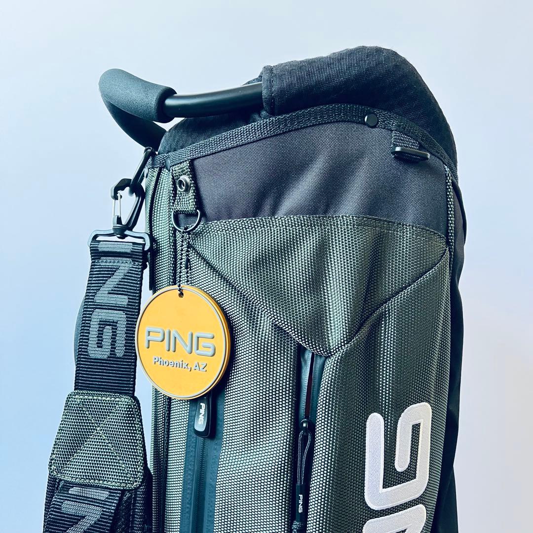 【美品】PING ピン キャディバッグ CB-P201 カーキ