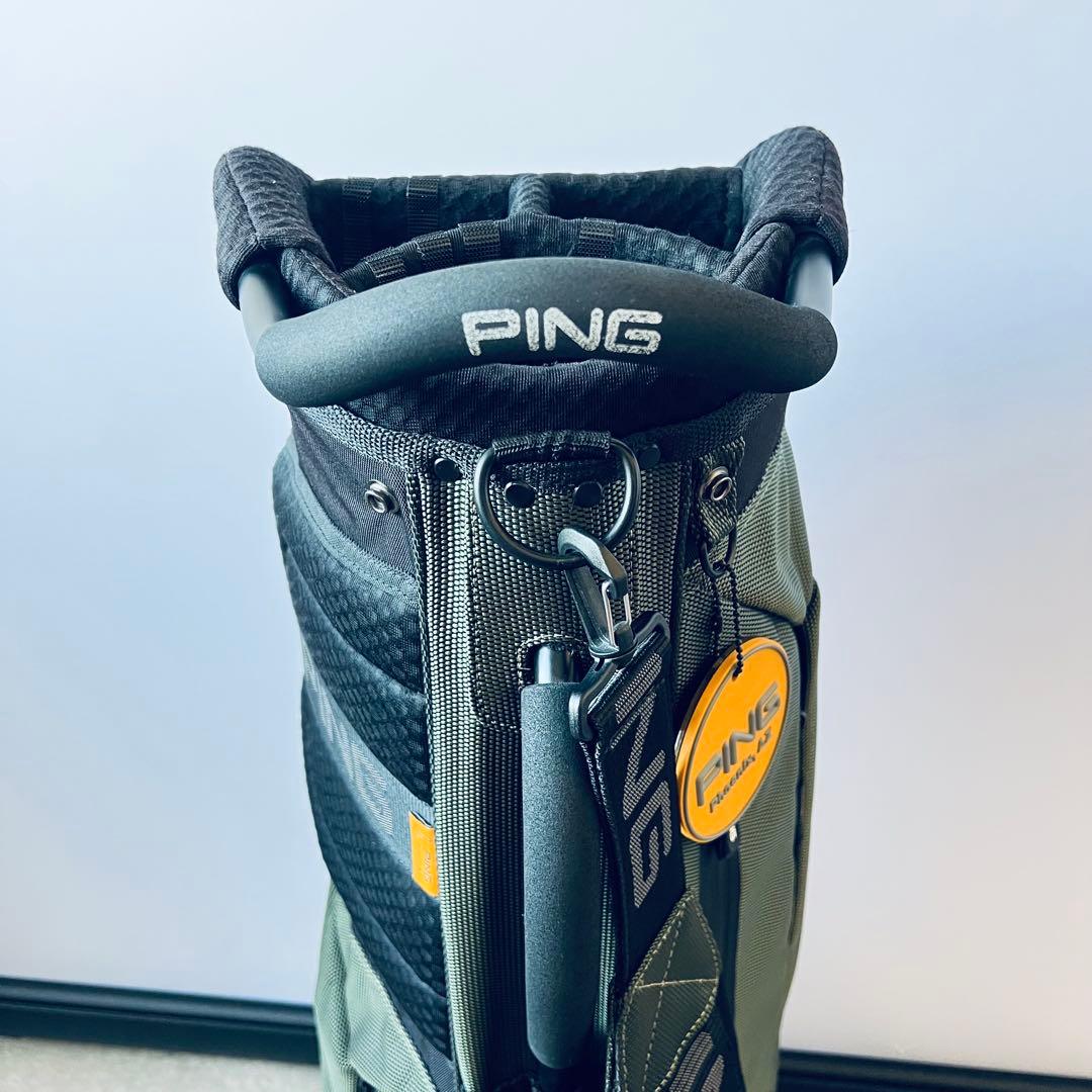 【美品】PING ピン キャディバッグ CB-P201 カーキ