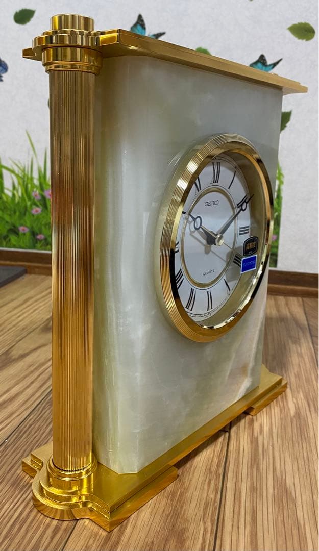 SEIKO マザーオブパール 置時計