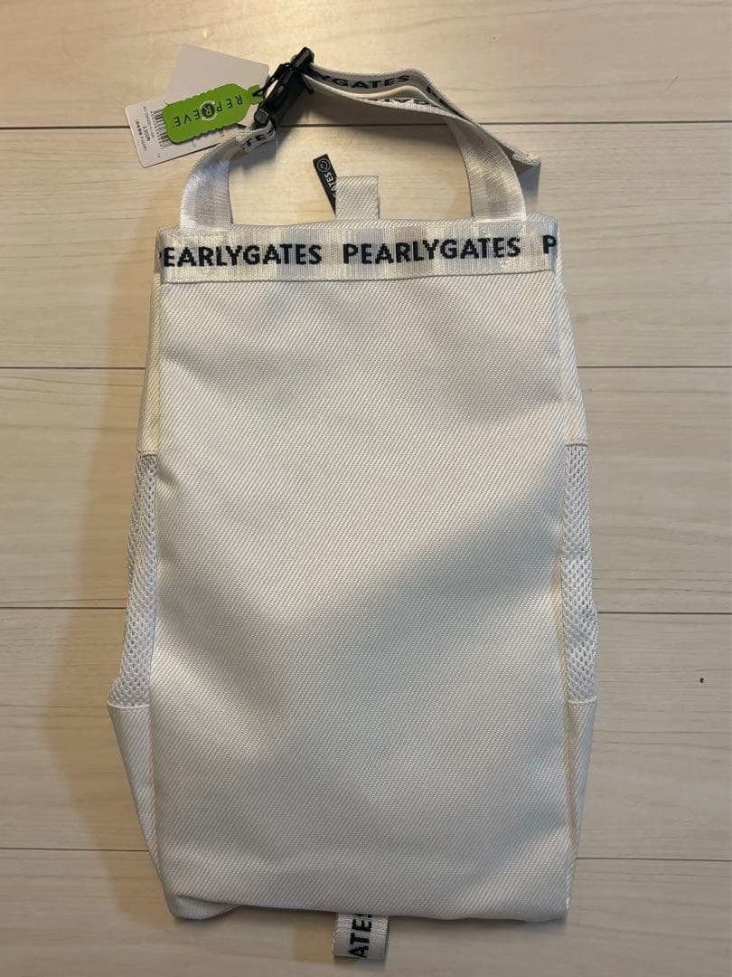 新品　PEARLY GATES シューズケース　ホワイト
