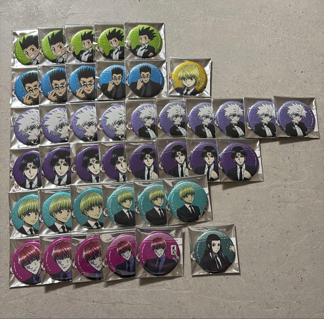 HUNTER × HUNTER スーツ 戦闘後 缶バッジ