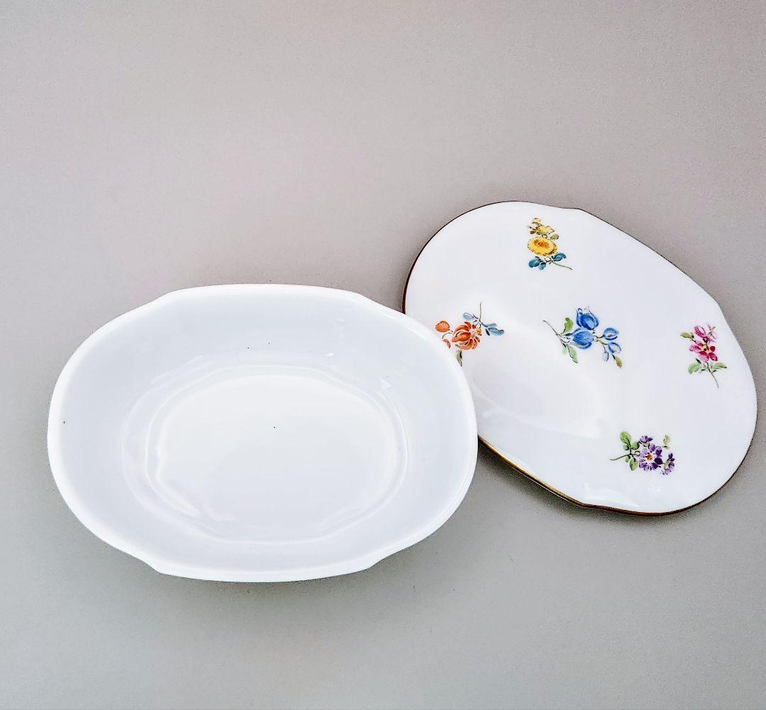 きなマイセンMeissen【美品】《散らし小花　小物入れ》