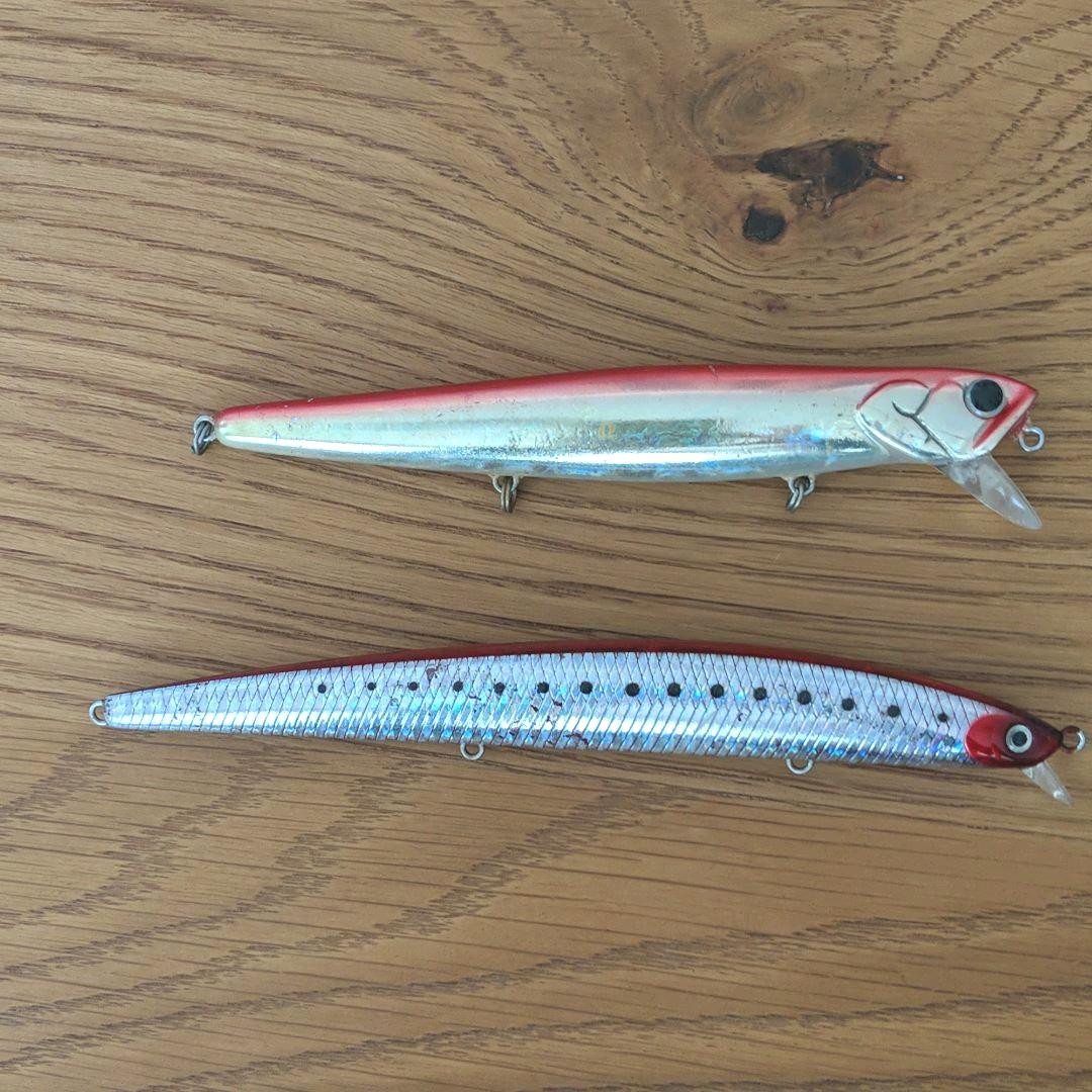 中古ルアー13個シーバスミノーなど