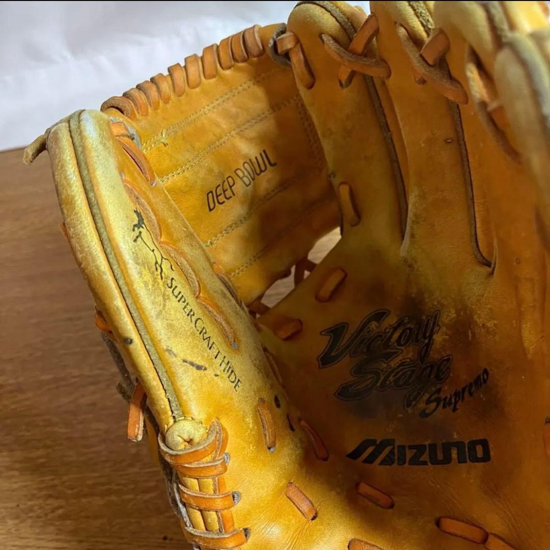 ミズノ ビクトリーステージ 一般硬式 グローブ グラブ 内野用 使用感強