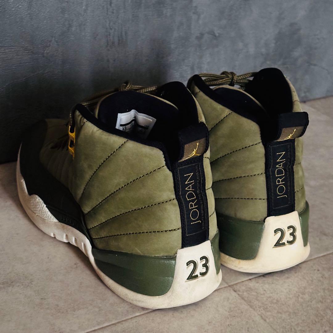 26.5cm NIKE AIR JORDAN 12 RETRO オリーブ