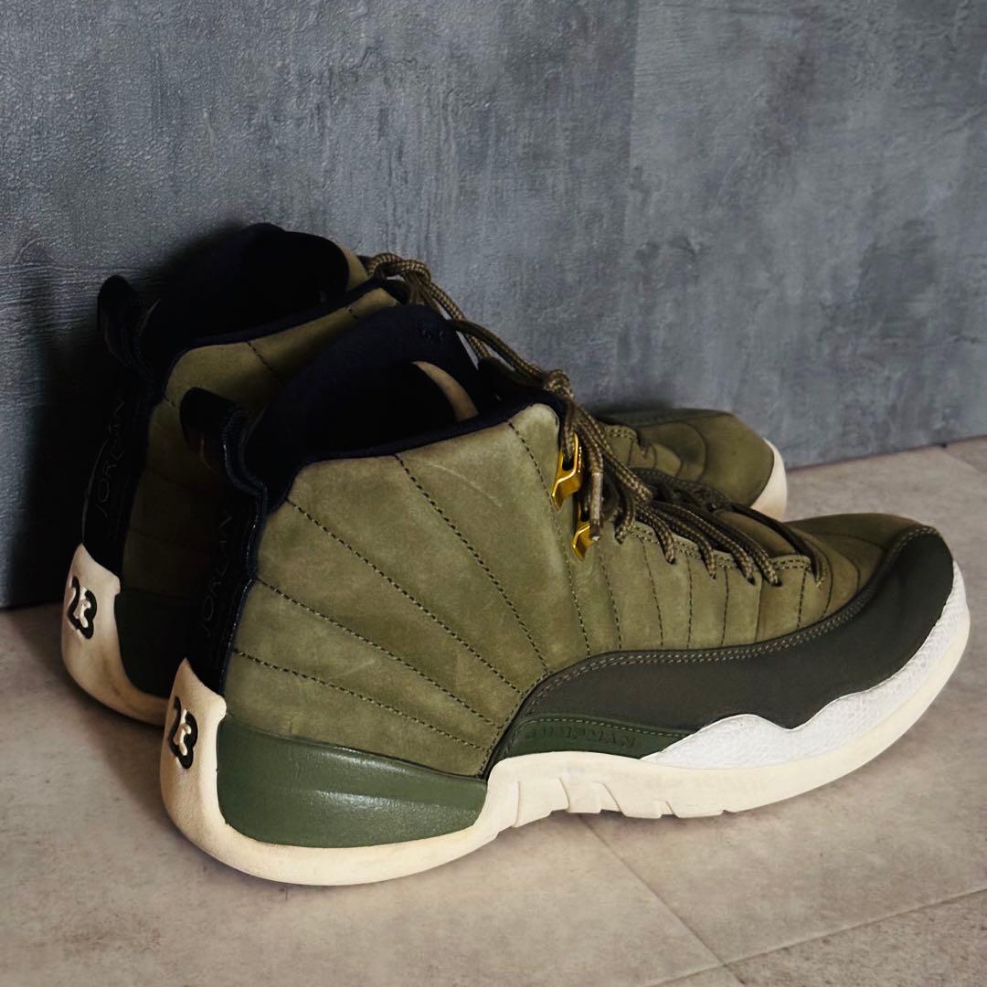 26.5cm NIKE AIR JORDAN 12 RETRO オリーブ