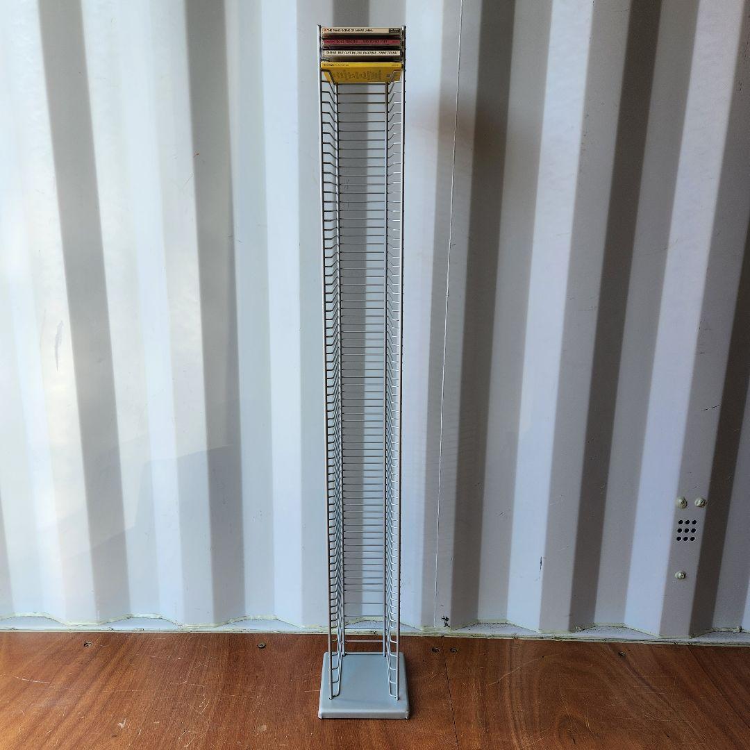 希少 Vintage l Wire CDラック CDタワー 125cm