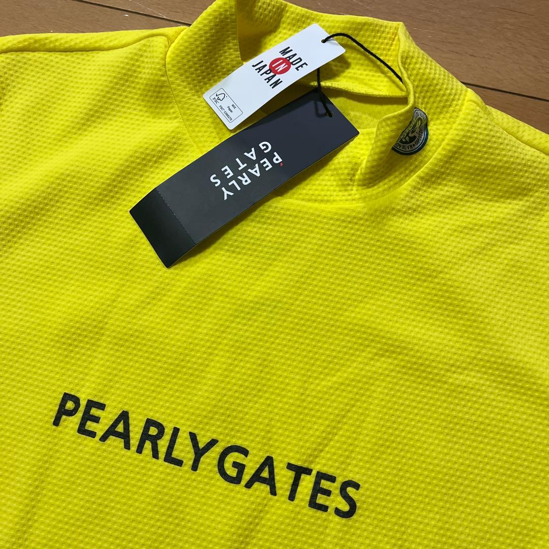 PEARLY GATES モックネックシャツ イエロー