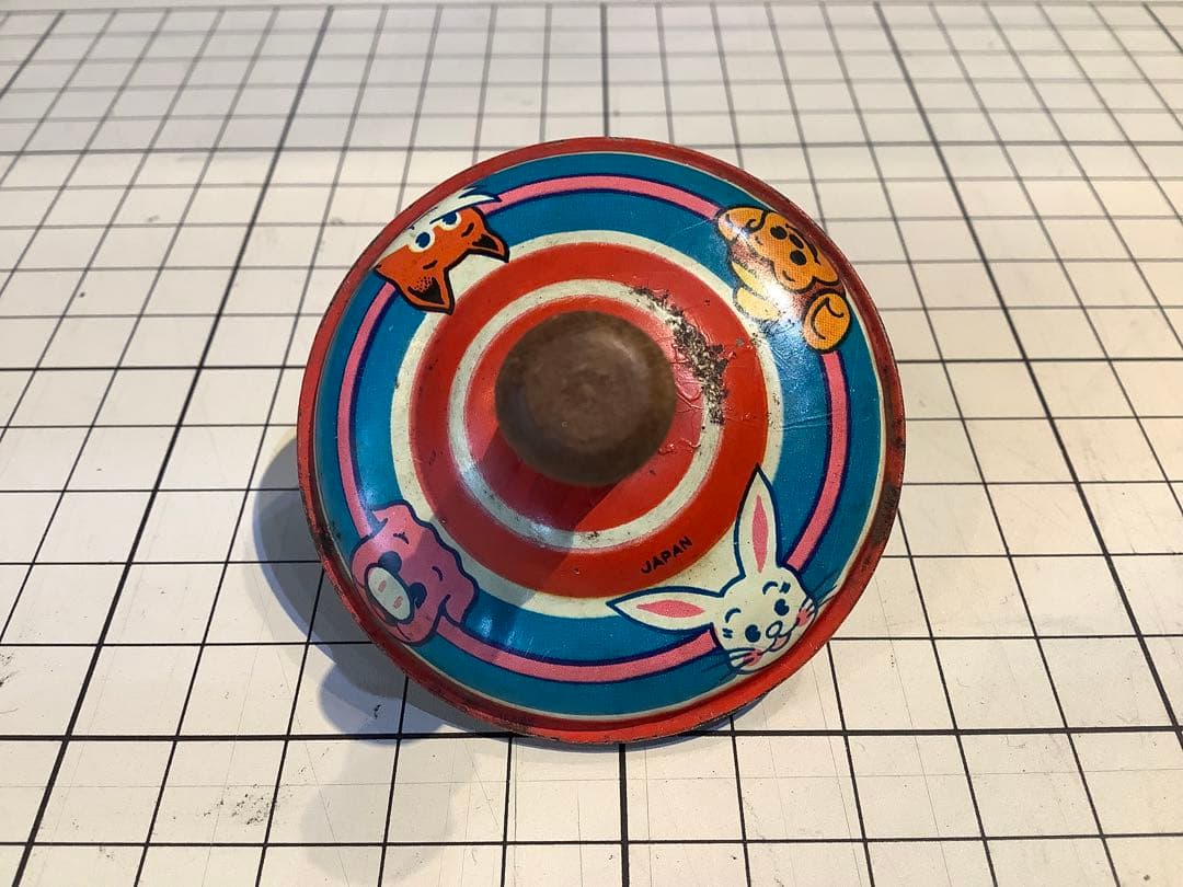 ブリキのコマ玩具(5個セット)