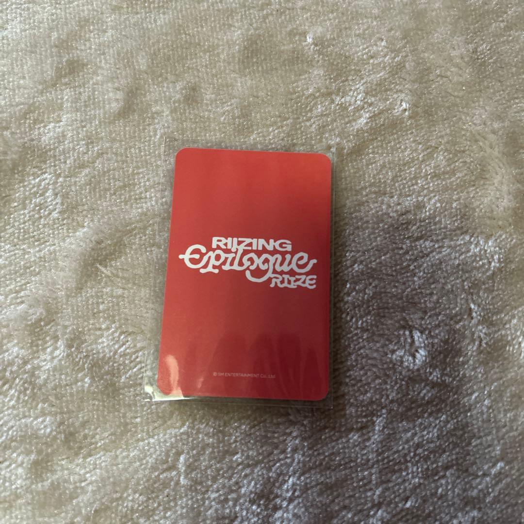 RIIZE ソンチャン　epilogue withmuu 購入特典トレカ