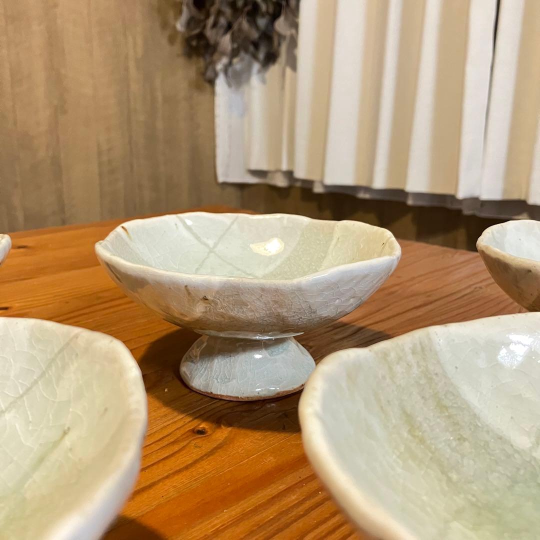 粉引 高台鉢 足付き鉢 デザートカップ