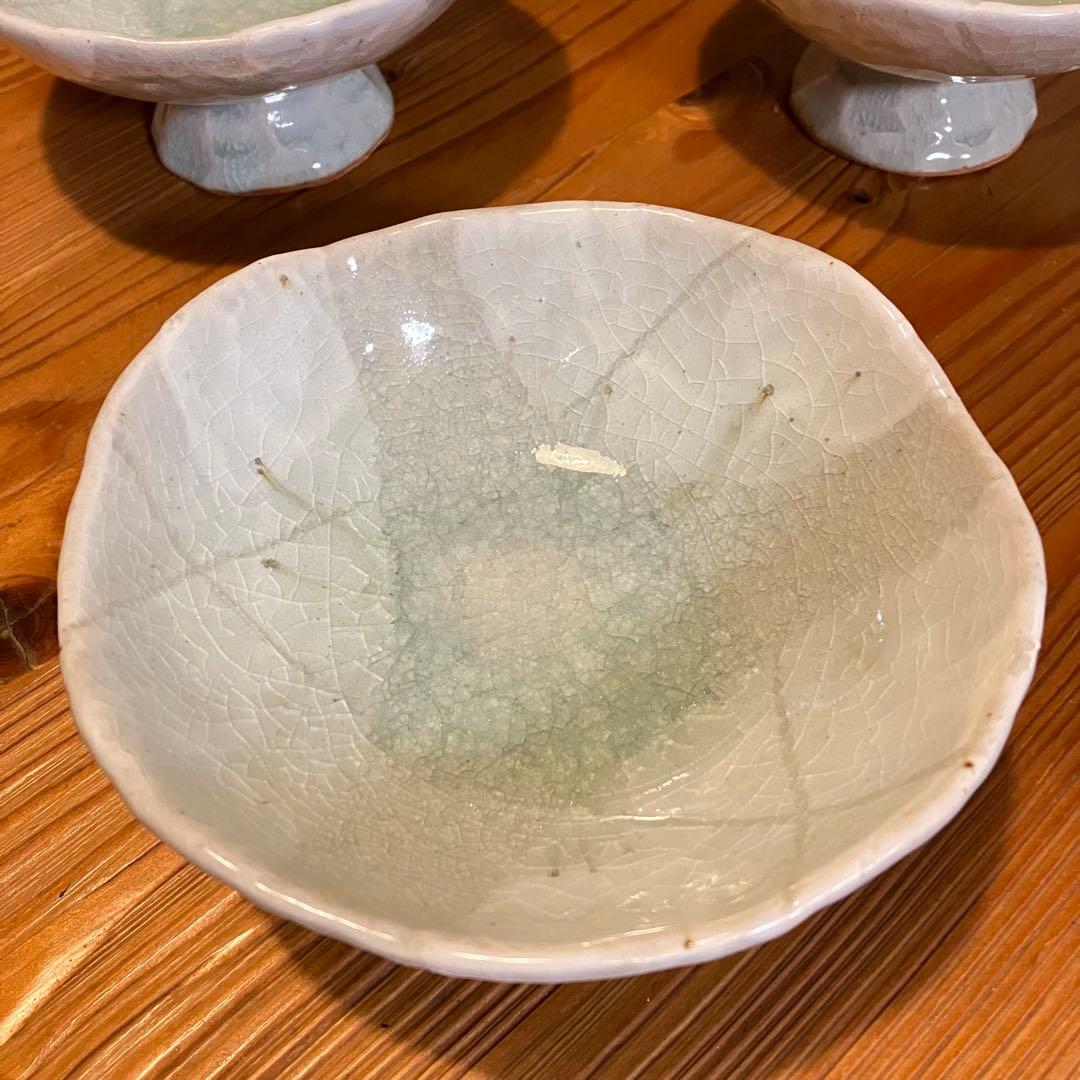 粉引 高台鉢 足付き鉢 デザートカップ