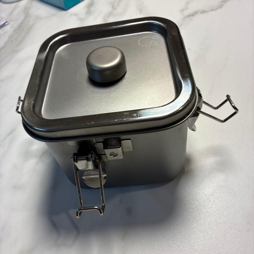 仔犬印 IH対応 角型給食缶ミニ 2.25L ガス対応 IH使用可 アウトドア