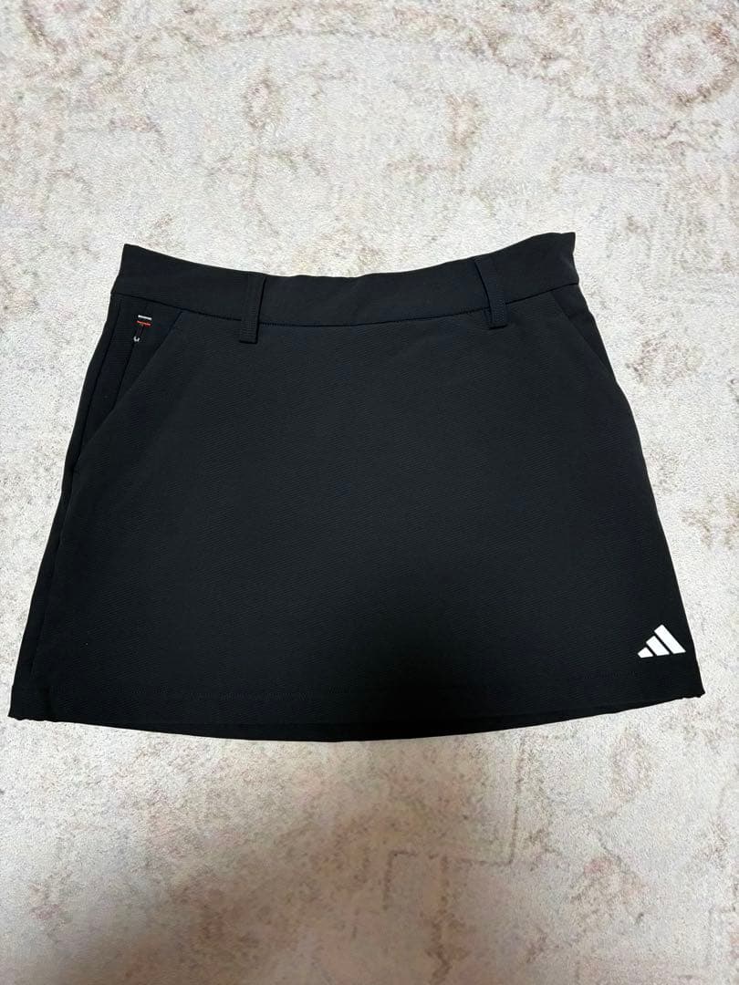 【新品 L】アディダスゴルフ 上下セット 保温ハーフジップ＆裏起毛スカート