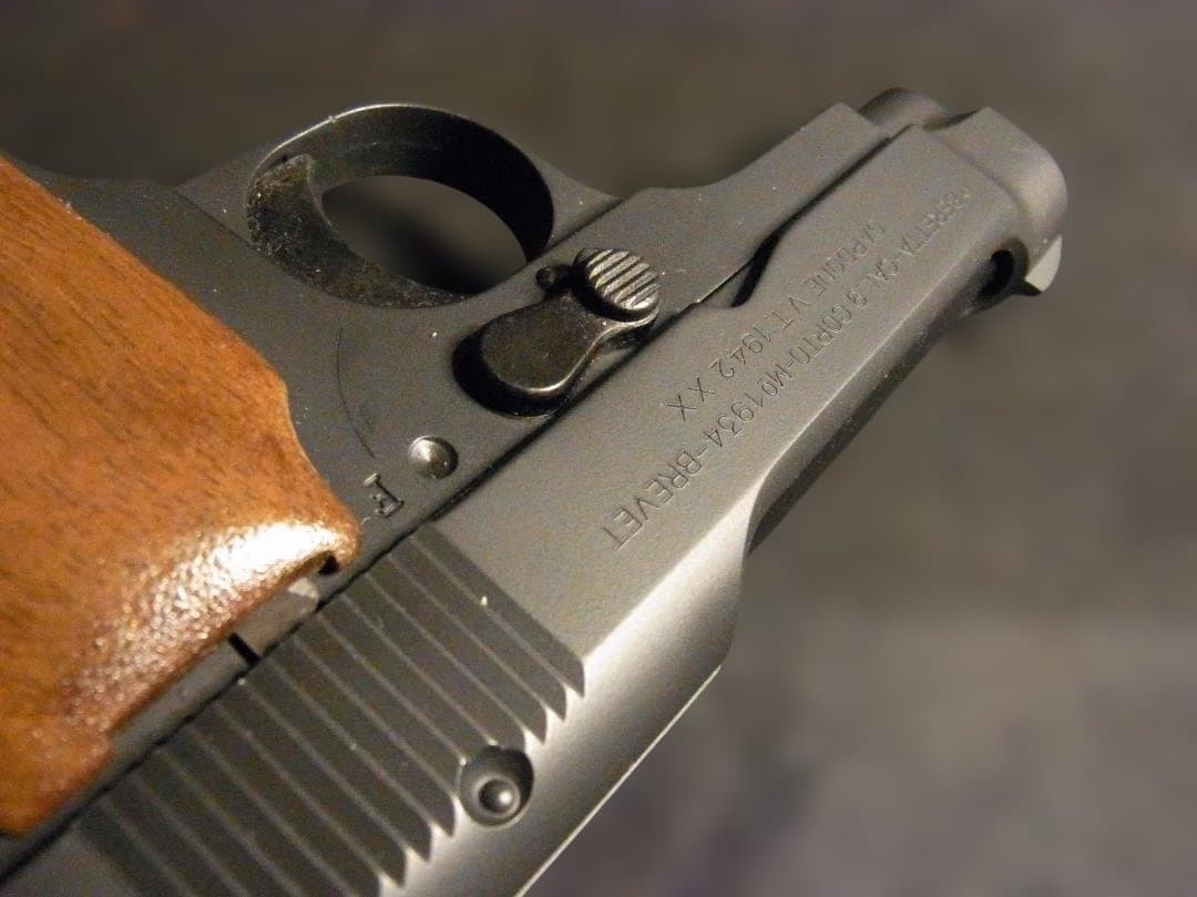 タナカ ベレッタ1934 木製グリップ ケース付き