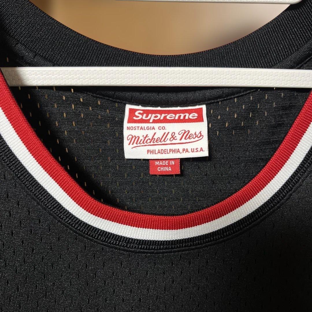 Supreme タンクトップ 黒 Mitchell & Ness
