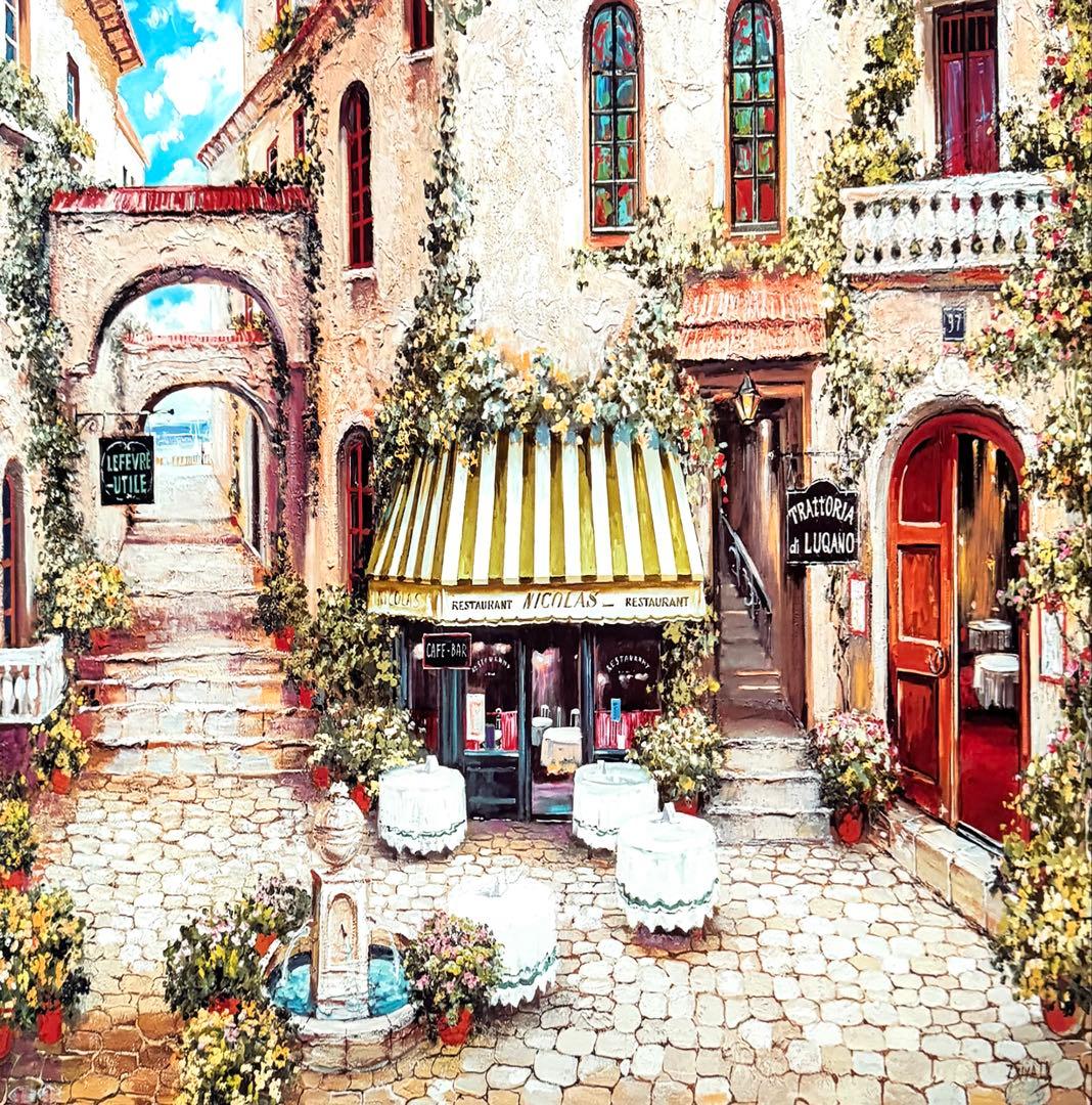 風景 イタリア 絵画 ポスター