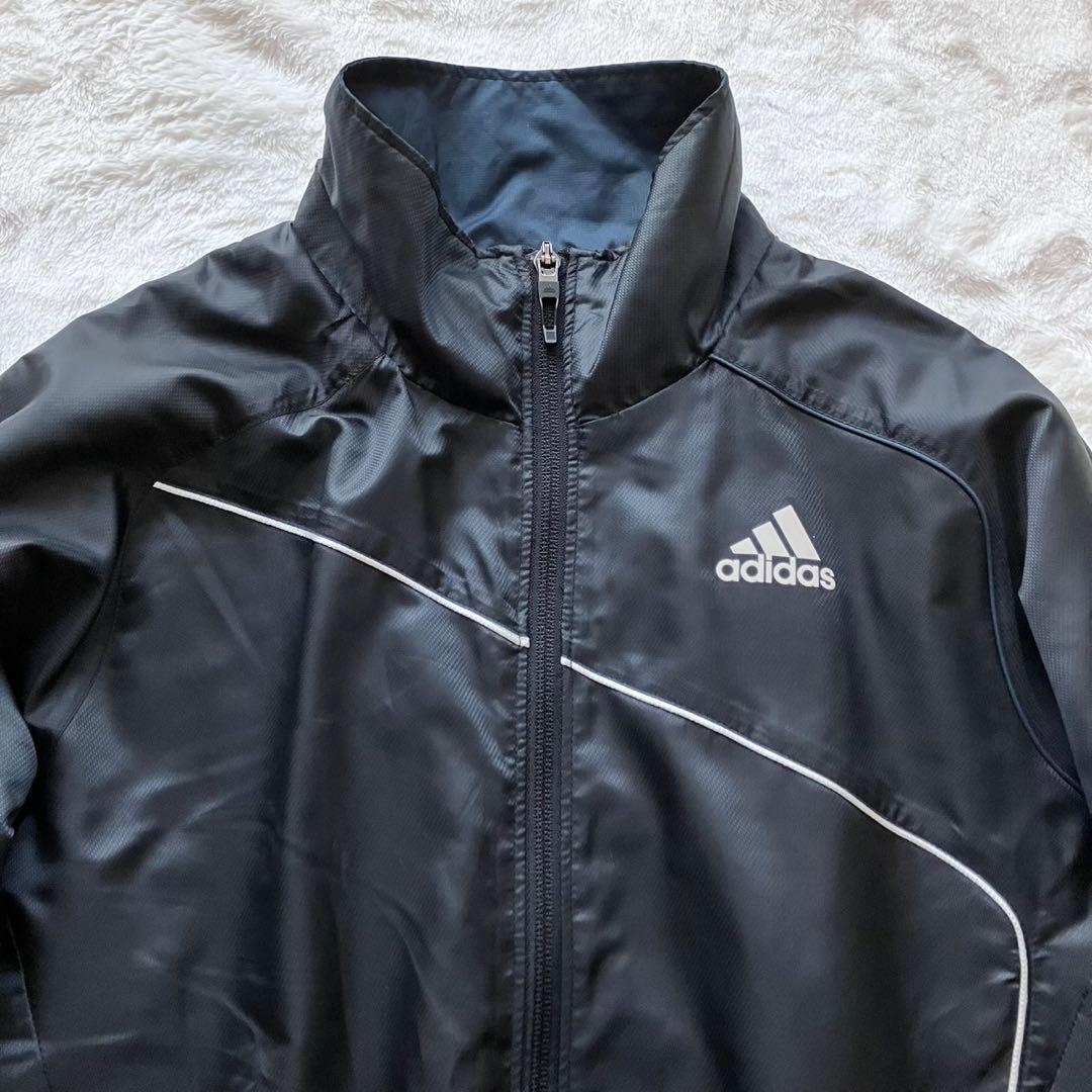 美品✨adidas アディダス ウインドブレーカー 上下セットアップ ブラック