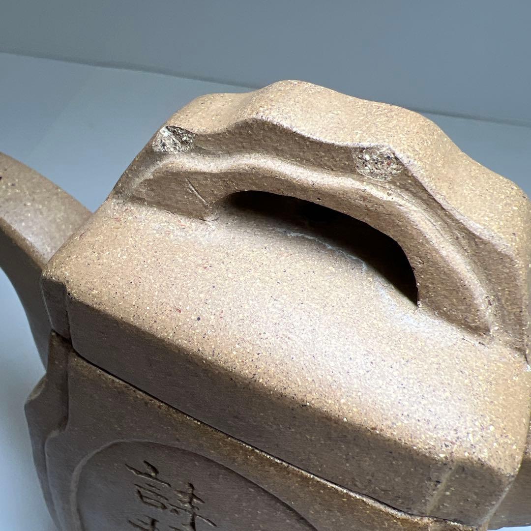 専用中国古玩　大明萬暦九年邵文金製白泥急須　高さ約16㎝　東Y8-0311☆2F