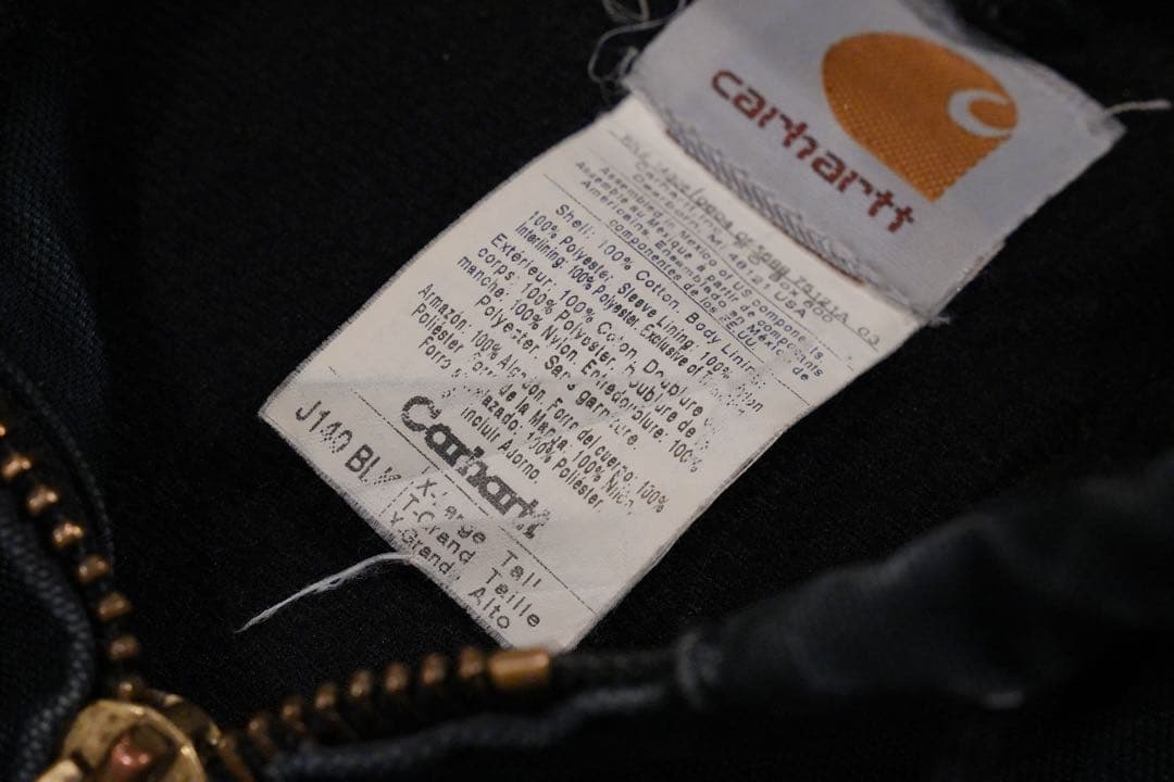極上フェードTall Carhartt アクティブジャケットXL Tall 黒