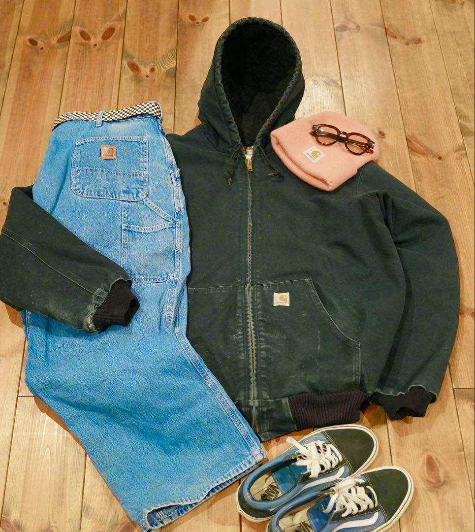 極上フェードTall Carhartt アクティブジャケットXL Tall 黒
