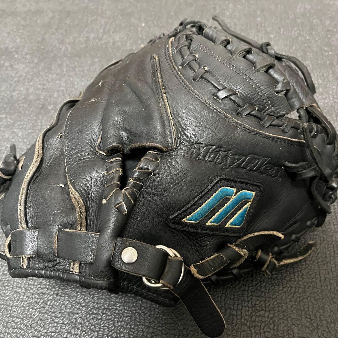 ミズノ 青ビュー 大人用 野球 グローブ キャッチャーミット 使用感有り 182