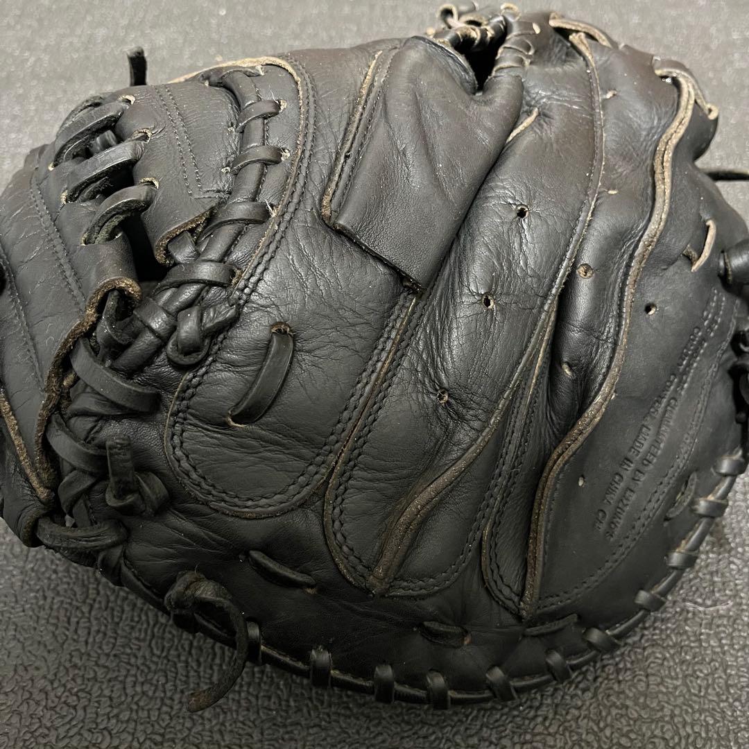 ミズノ 青ビュー 大人用 野球 グローブ キャッチャーミット 使用感有り 182