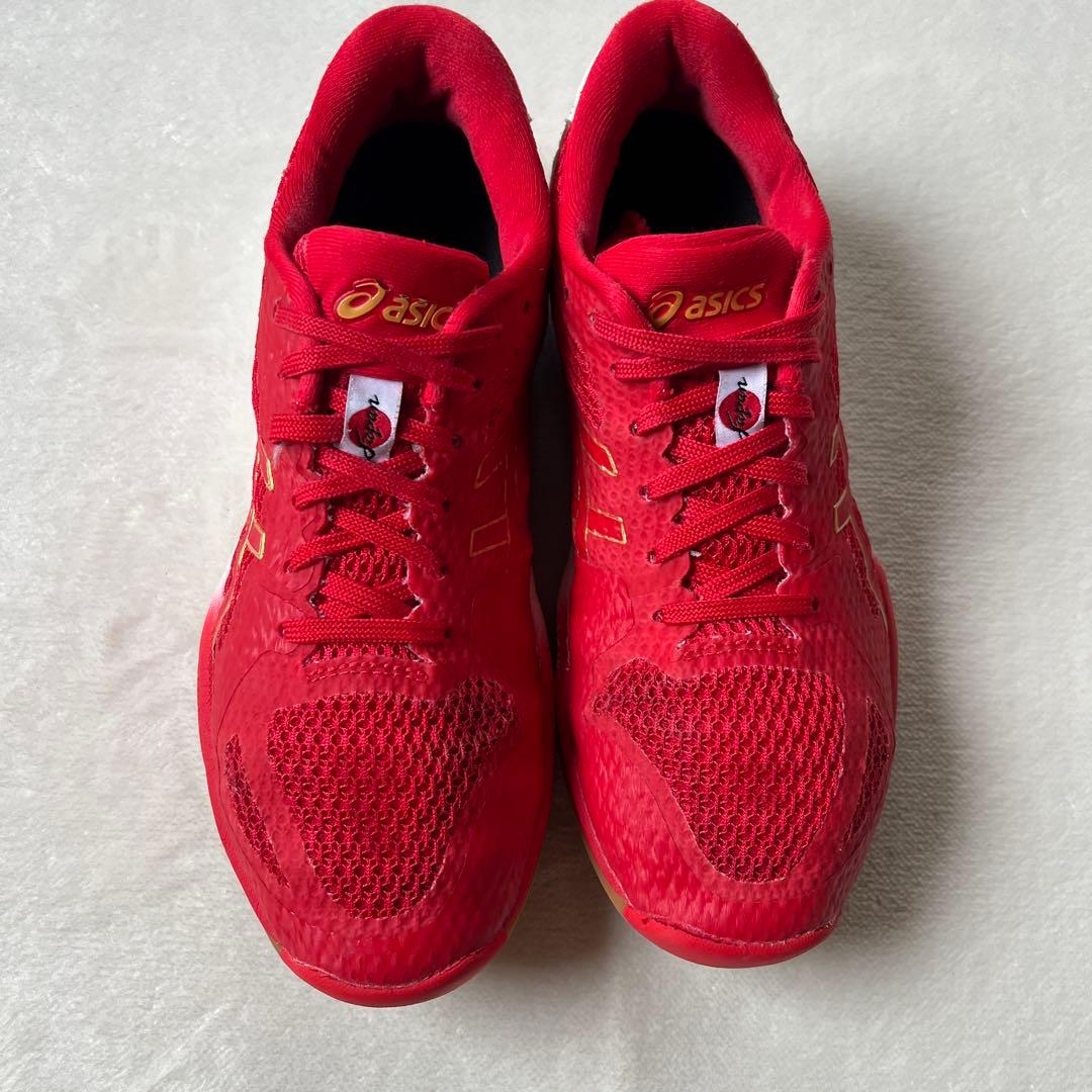 asicsアシックス 23.5cm ローテジャパンライトFF2 赤レッド　バレー