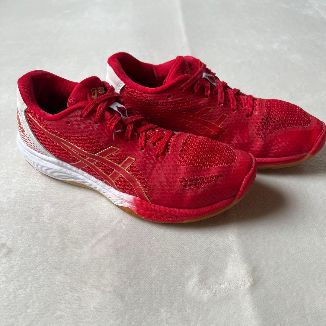 asicsアシックス 23.5cm ローテジャパンライトFF2 赤レッド　バレー