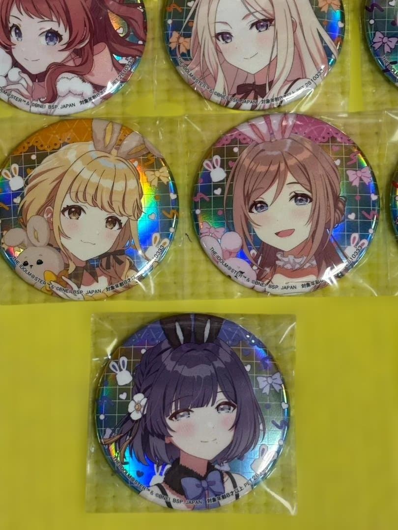 学園アイドルマスター　GiGOキャンペーン　オーロラ箔押し缶バッジコンプセット