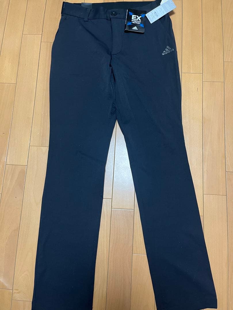 新品　アディダス　ゴルフ　ブラック　82 L スリーストライプスパンツ