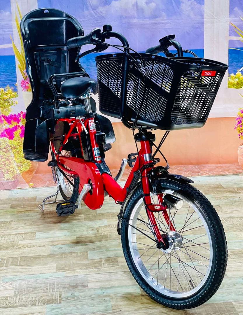 パナソニックギュット⭐️12AH！子供乗せ電動アシスト自転車Y2363
