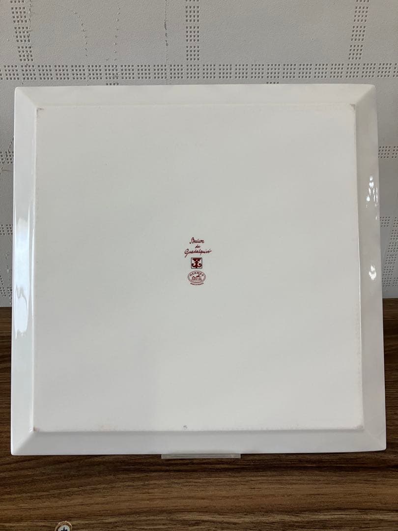 HERMES ガダルキヴィール　スクエアプレート　26.5センチ　2枚セット