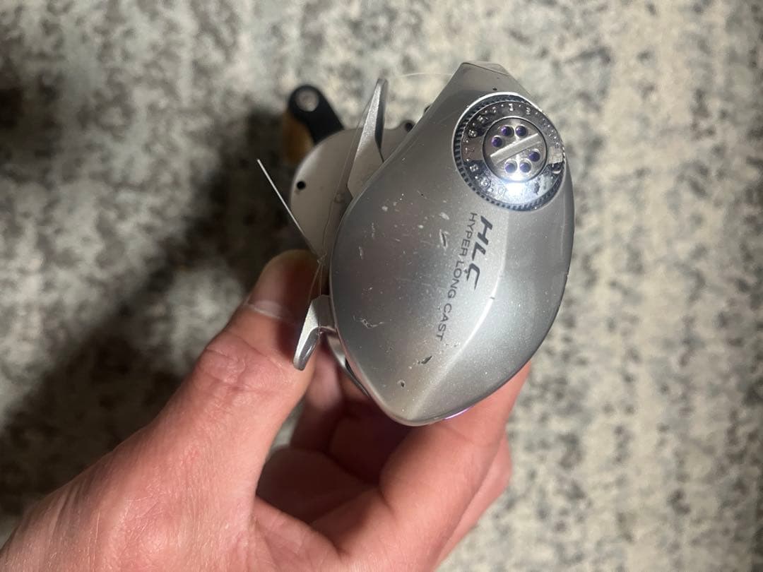 HLC シルバー ベイトリール 右巻き　ダイワ　ハイパーロングキャスト
