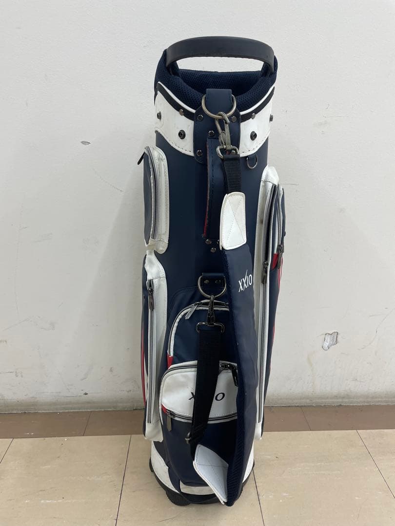 XXIO キャディバッグ ネイビー/ホワイト