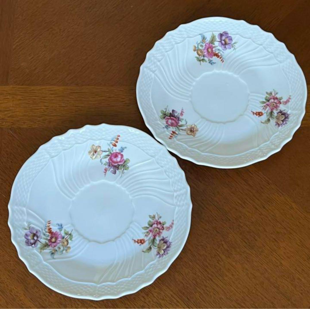 【レア美品】リチャードジノリ★サックスフラワー★スープC/S 1客