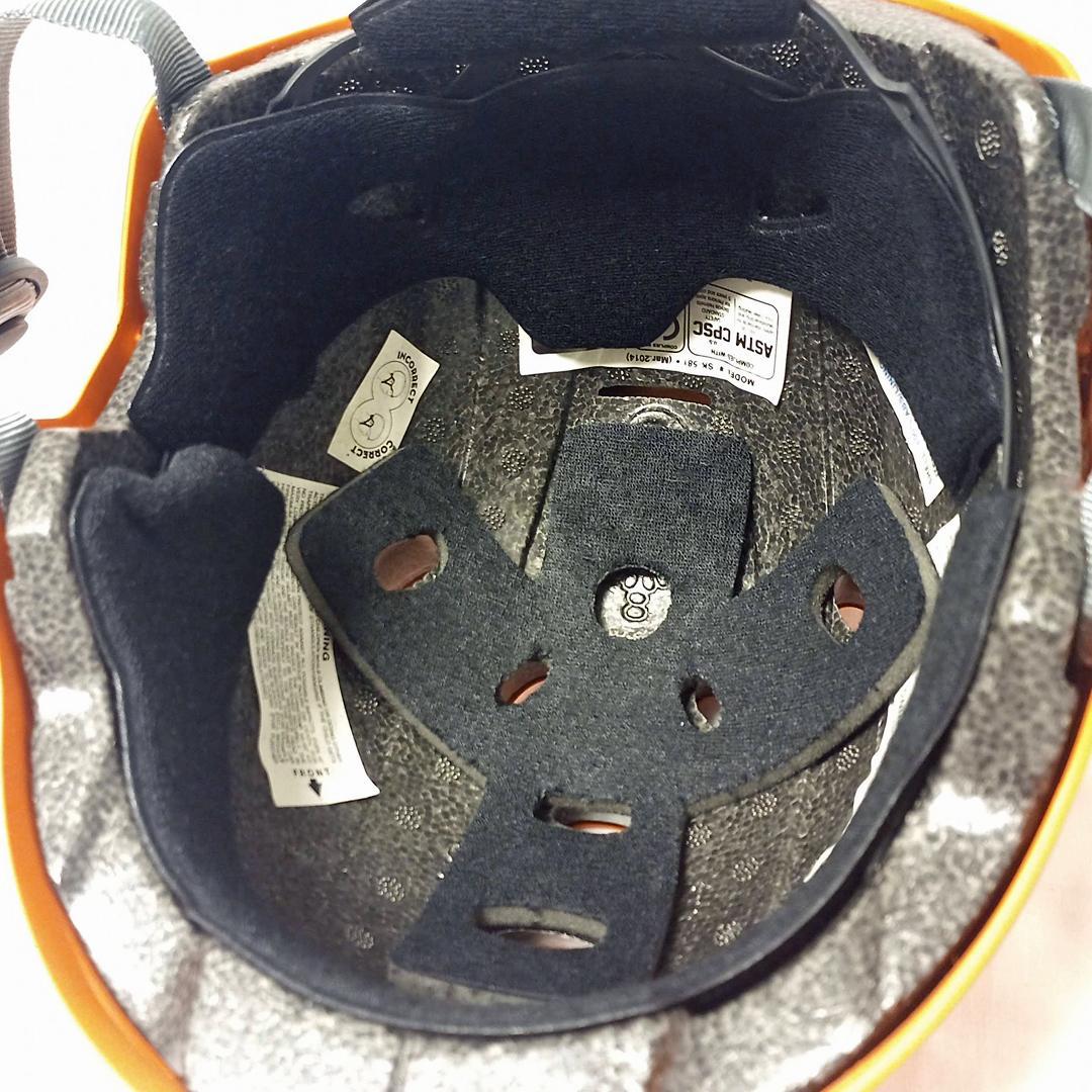 トリプルエイト GOTHAM HELMET ORANGE RUBBER L/XL