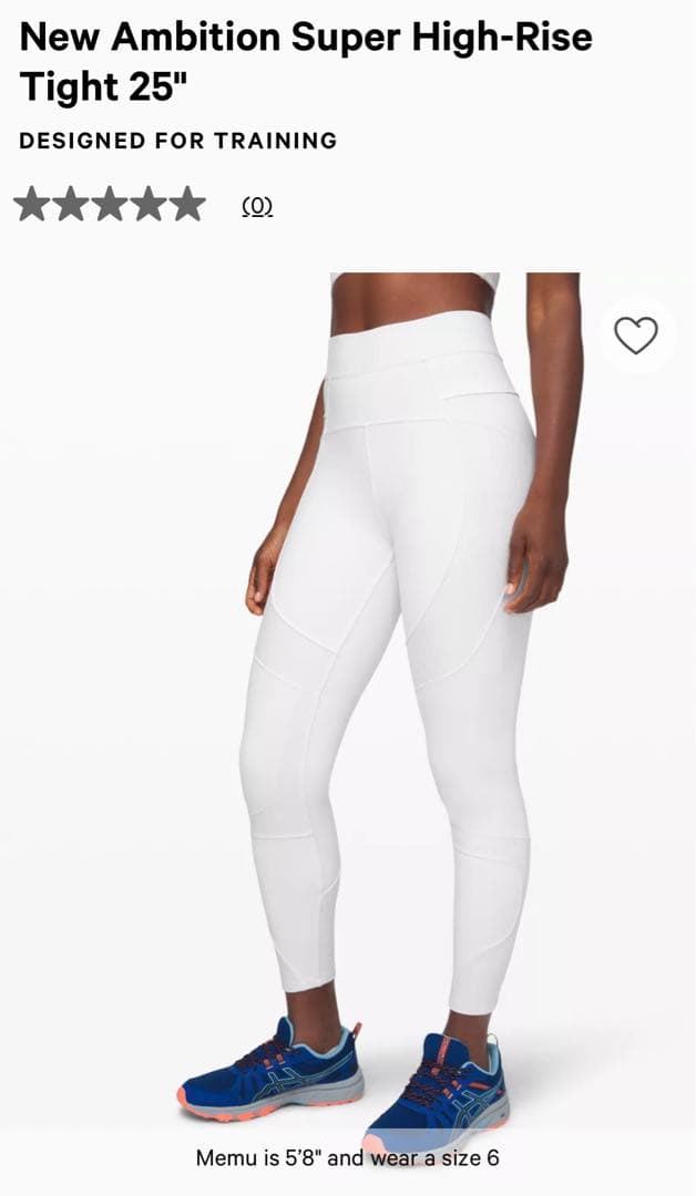 lululemon ルルレモン♡レアなホワイト レギンス ヨガ サイズ2