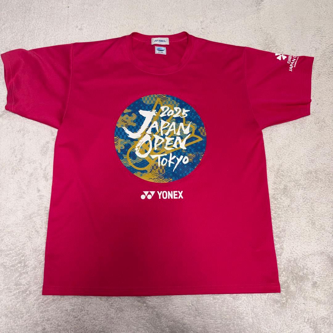 YONEX 2025 JAPAN OPEN 赤 Tシャツ