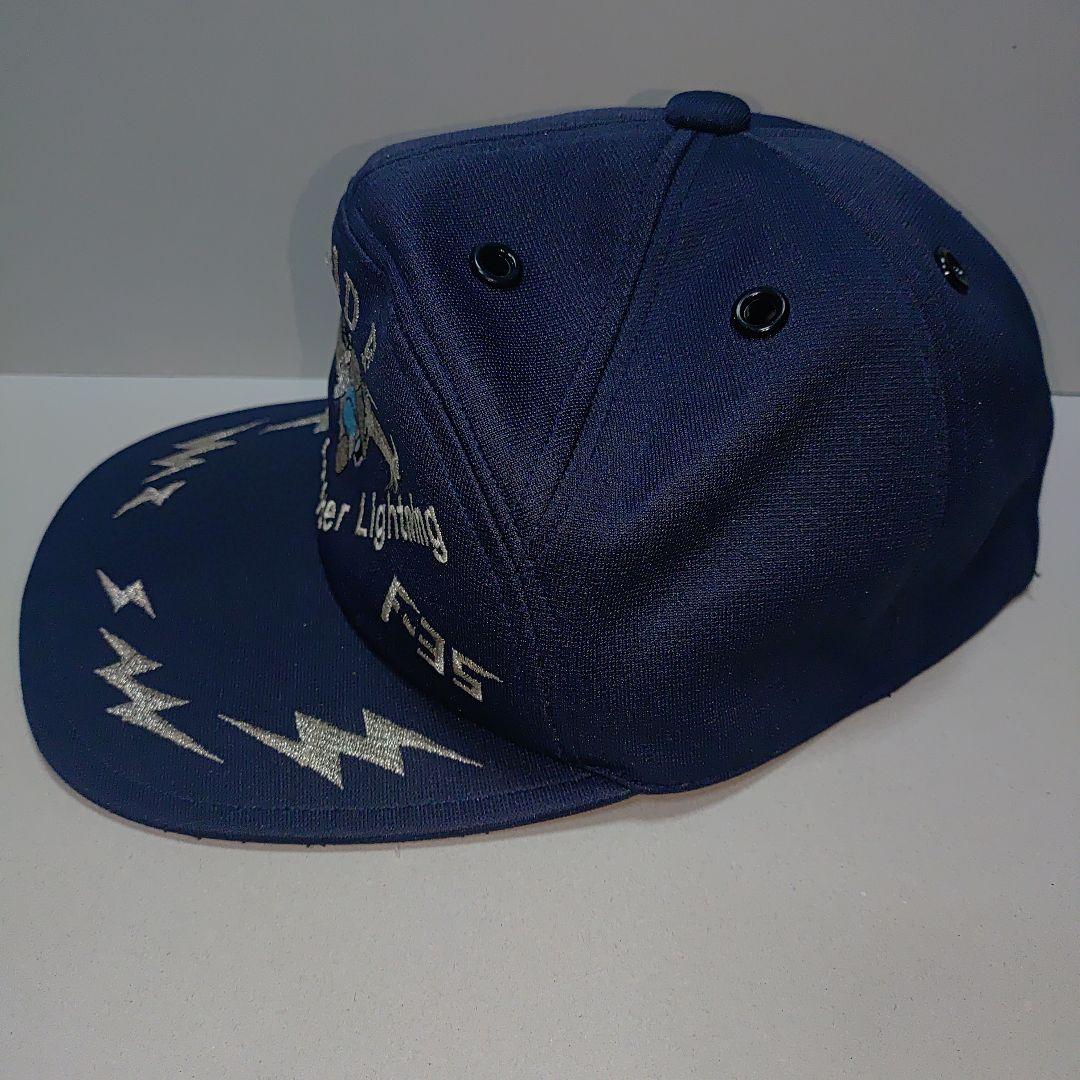 F-35 ライトニング2 JASDF刺繍 CAP キャップ 日本製 ネイビー美品