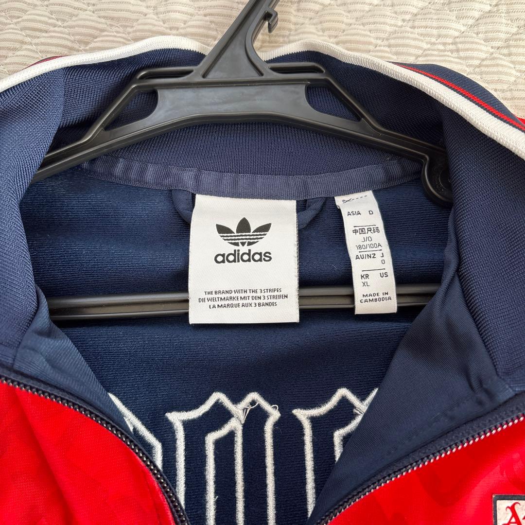 adidas アーセナル　ジャージ Oサイズ ネイビー/レッド