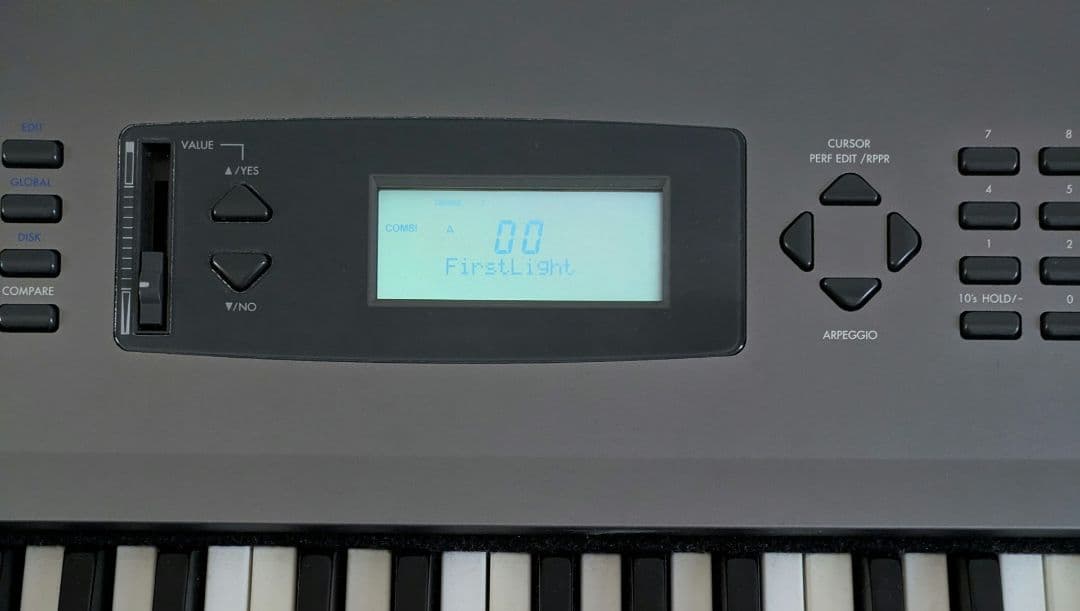 KORG シンセサイザー N264 工場出荷状態復旧　FDD動作不良ジャンク扱い