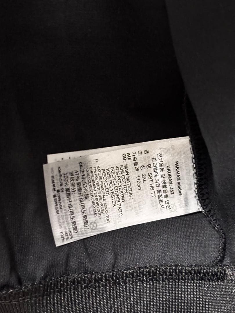 【未使用品・タグ付き】adidas ブラック ジャージジャケット